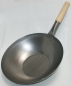 Preview: Carbon steel wok with flat bottom - original Chinese