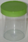 Preview: Storage tin round with lid, green 1 L (Ø 11,5x15 cm) by Gies