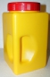 Preview: KU spice jar square with handle and lid 3.9 L, yellow/red