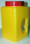 Preview: KU spice jar square with handle and lid 3.9 L, yellow/red