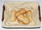 Preview: bread basket, bread roll basket with linen cover, buffet basket