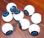 Preview: Decorative eyeballs Ø approx. 3.3 cm, pack of 8