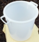 Preview: Barrel 50 litres, including lid, white, pickle barrel, pickle,