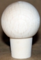 Preview: PE plug 14/16 mm with wooden ball Ø 28 mm