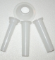 Preview: Sausage filling funnel 3 pieces in set - incl. adapter for mincer size 5, filling spout