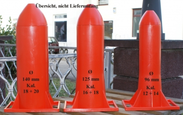 Einziehrohr, Einziehilfe, Füllrohr, 96 mm, 12ver + 14ner Kaliber, Schinkennetzhilfe,Rollbratennetzhilfe,