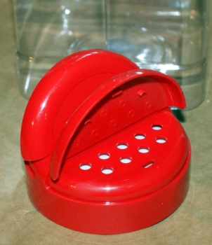 Streuverschlußdeckel, rot für Vorratsdose Ø.: 63 mm, mit Induktionseinlage
