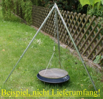 Grillrost rund, Edelstahl 50 cm für Schwenkgrill; Stababstand nur 12 mm