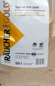 Räuchermehl, RÄUCHERGOLD HB 500/1000, Smoke Sack 10 L / Fein