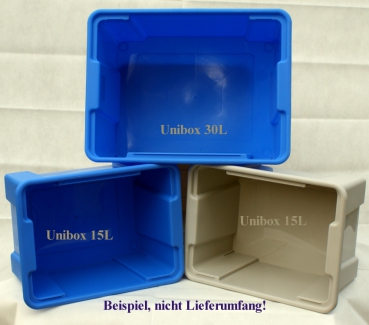 Unibox approx. 15 L, blue Curing box, mixing vessel, by Gies