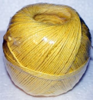 Metzger-Wurstgarn, gelb 150m - 3,5/3-fach Wurstband, Schinkenkordel, Küchengarn,räuchern