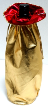 Geschenkbeutel gold metallic, Ø 10 x 35 cm