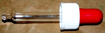 Pipettengarnitur, 60 mm, weiß/rot für Fl 10 ml, DIN 18