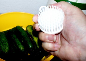 Mushroom and vegetale cleaning brush