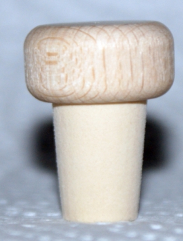 Holzgriffkorken Scheibe, PE-Stopfen 10/13 mm