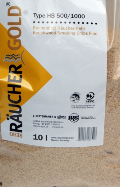 Smoking Flour RÄUCHERGOLD HB 500/1000, Smoke Sack 10 L / Fine