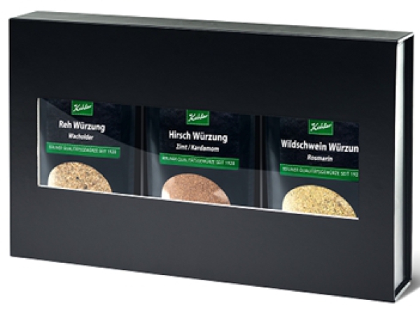 Exclusive wild spice set in high-quality gift box - "Black Edition