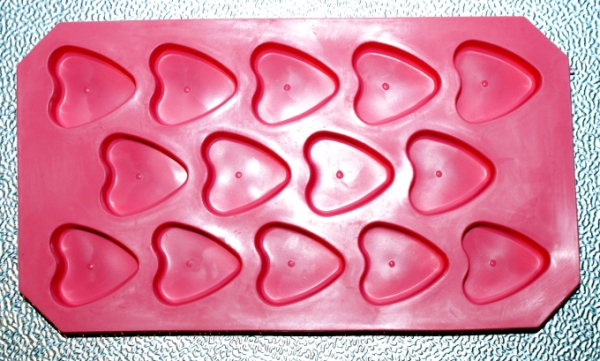 Ice cube mould, heart mould, ideal for tomato butter, paprika butter etc.