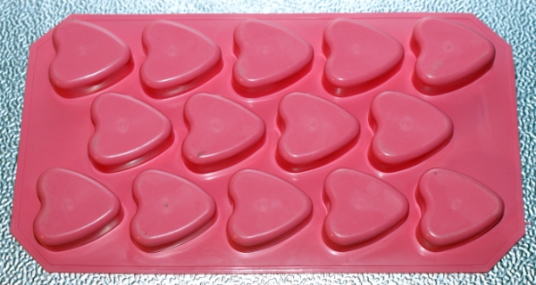 Ice cube mould, heart mould, ideal for tomato butter, paprika butter etc.