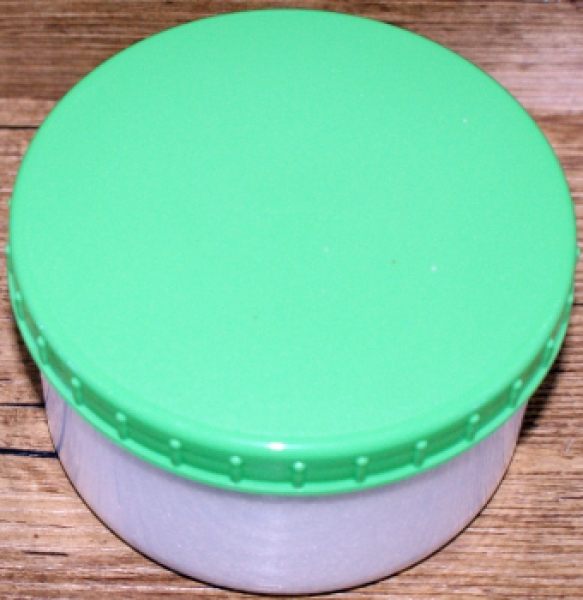 Storage Jar Round with Lid, green 0,35 L (Ø 10x5,5 cm) by Gies