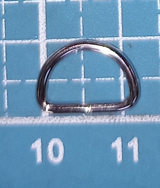 D-ring 1 x 10 mm, D ring