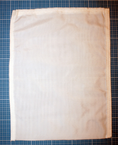 Quark sack, approx.25x33 cm, nylon, pot sack,white cheese sack