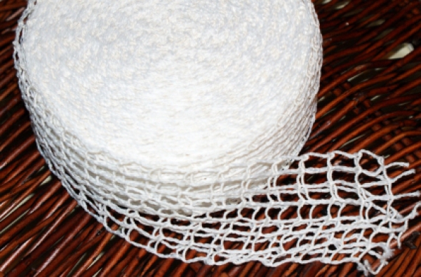 FRYING NET 12, WHITE - 50 m, 5/CR, roasting net, smoking net, cheese net,