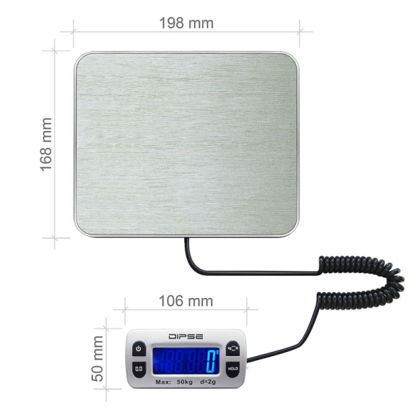 DIPSE "Parcel Mini 50"  Parcel Scale, max. 50 KG