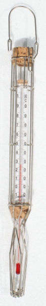 Boiler thermometer, milk thermometer with wire case