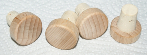 Wooden grip cork disc, 13/16