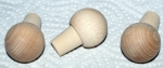 wooden handle cork ball, PE plug 11/14 mm